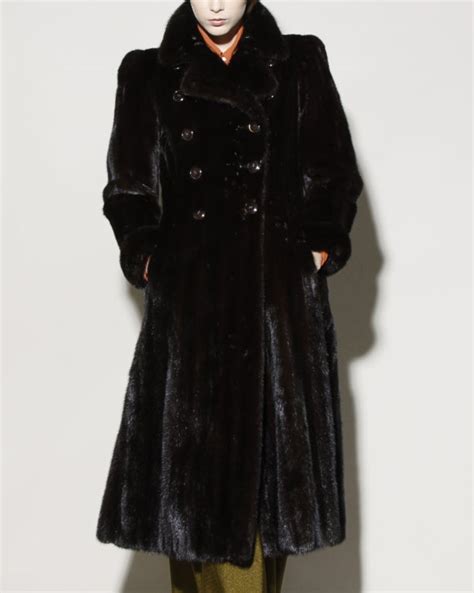 ysl womens coat|ysl fur coat.